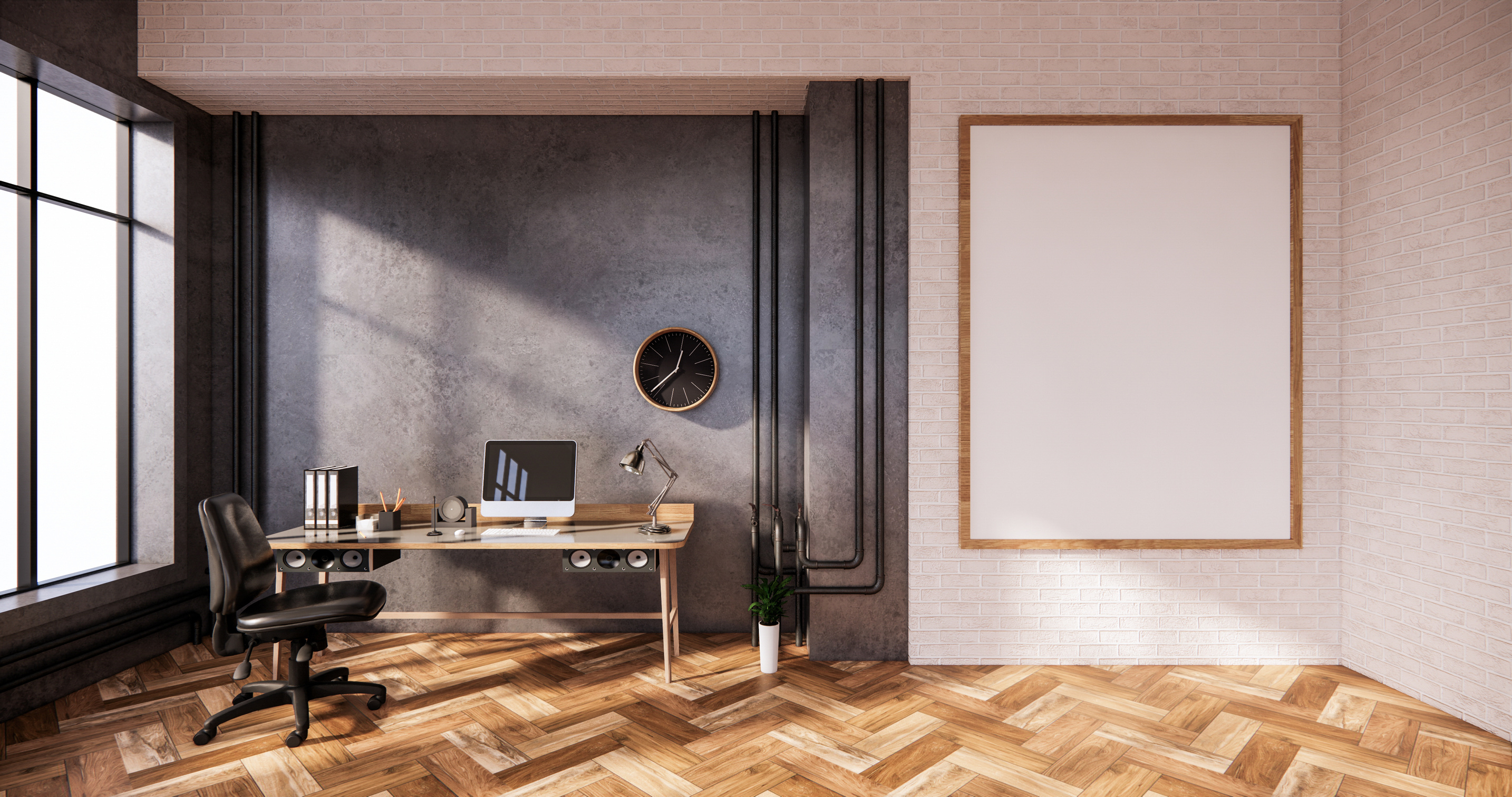 Modern Industrial Interior Design of an Office Space